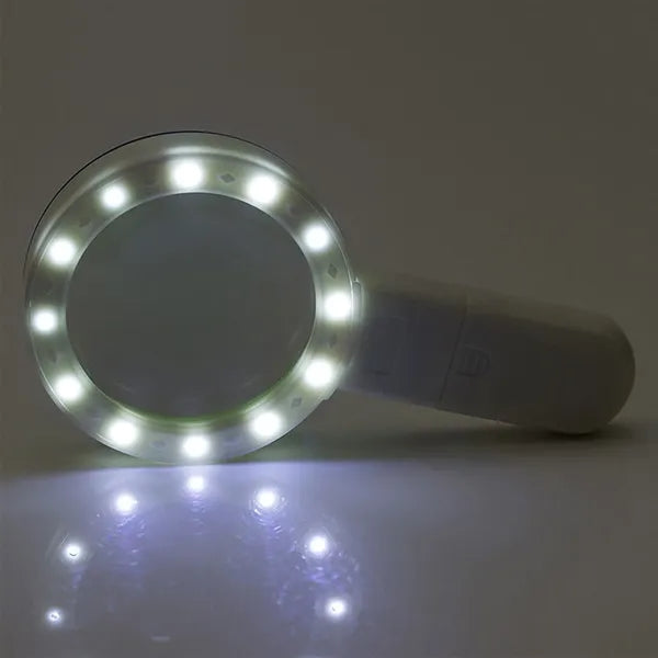 Led Illuminated Magnifier Handheld With Light