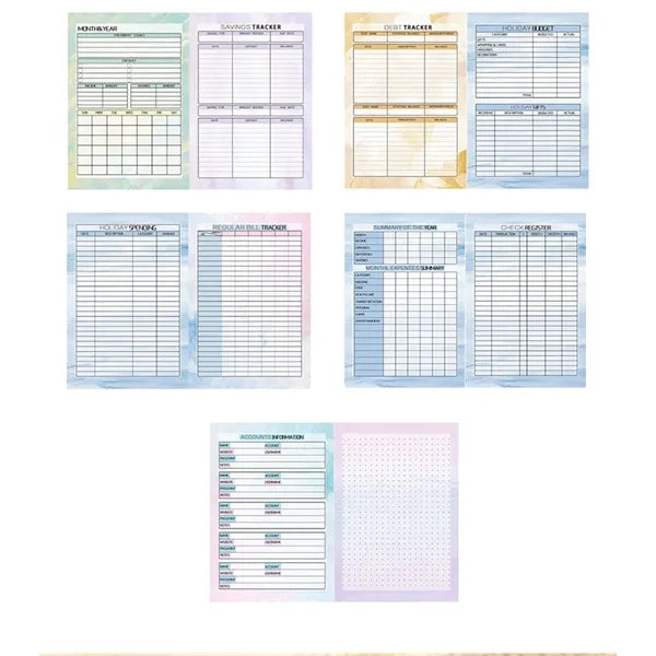 Budget Planner With Expense Tracker Notebook