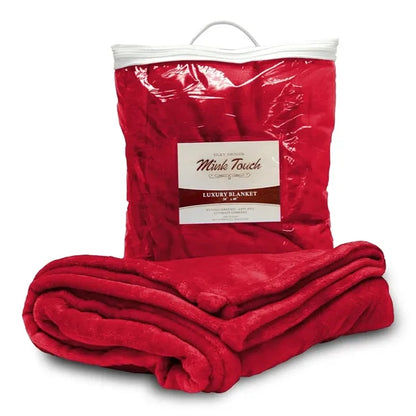 Custom Embraided Mink Touch Luxury Blanket ( 50"W X 60"H )