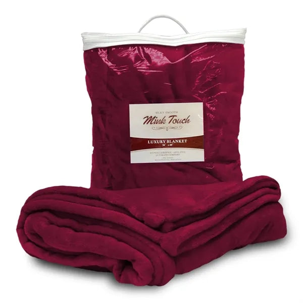 Custom Embraided Mink Touch Luxury Blanket ( 50"W X 60"H )