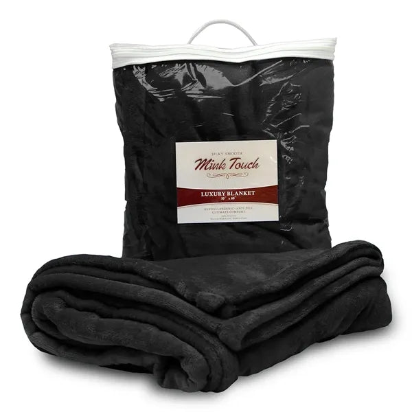 Custom Embraided Mink Touch Luxury Blanket ( 50"W X 60"H )