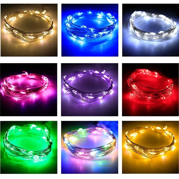 66 Feet Hanging String Fairy Lights USB Powered with Remote