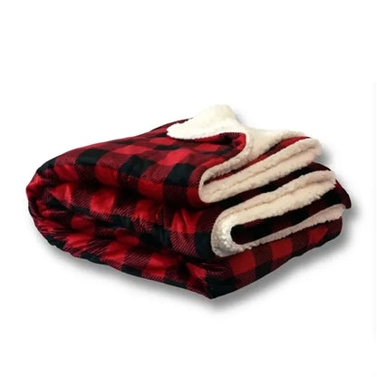 Embroidered Micro Mink Sherpa Blanket  (50"W X 60"H)