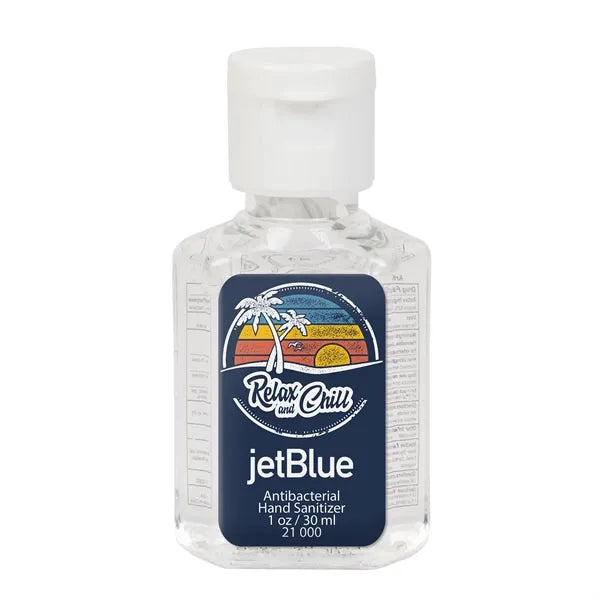 Hand Sanitizer 1 oz Square Bottle