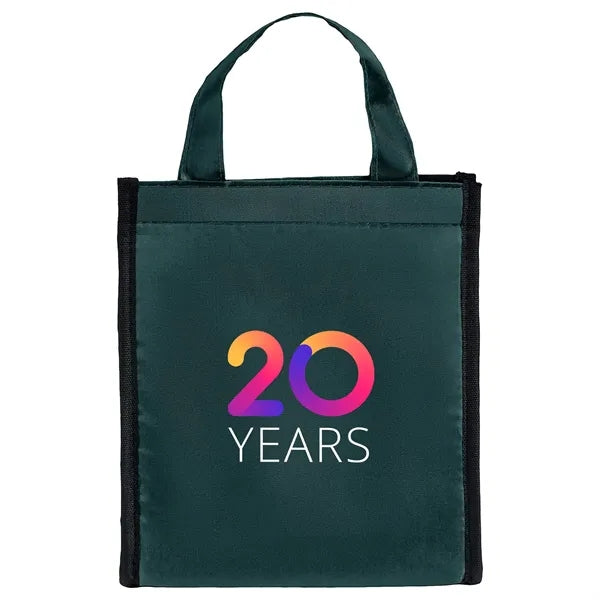 210D Insulated Lunch Tote Bag w/ Self Fabric Handles