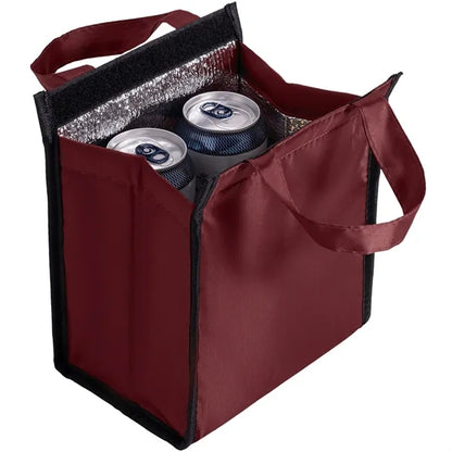 210D Insulated Lunch Tote Bag w/ Self Fabric Handles