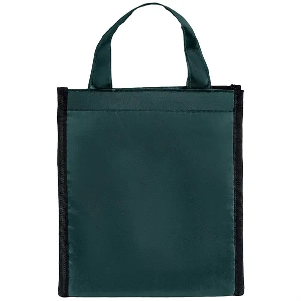 210D Insulated Lunch Tote Bag w/ Self Fabric Handles