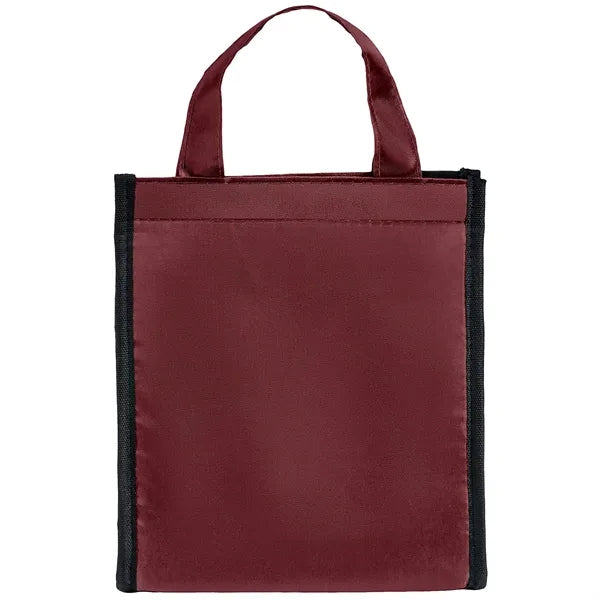 210D Insulated Lunch Tote Bag w/ Self Fabric Handles