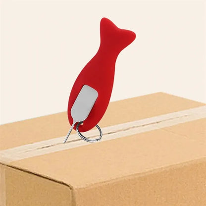 Metal SIM Ejector Pin with Keychain Silicone Fish Sleeve
