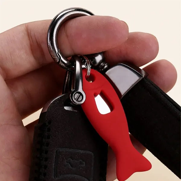 Metal SIM Ejector Pin with Keychain Silicone Fish Sleeve