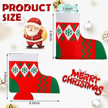 Christmas Boots Shape Cup Sleeve Customization