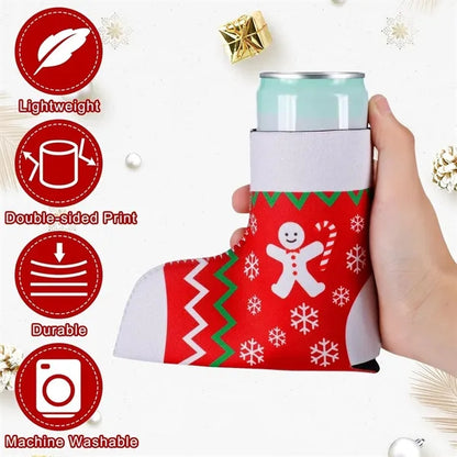 Christmas Boots Shape Cup Sleeve Customization