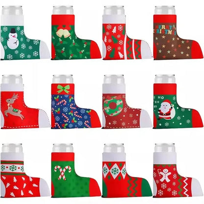 Christmas Boots Shape Cup Sleeve Customization