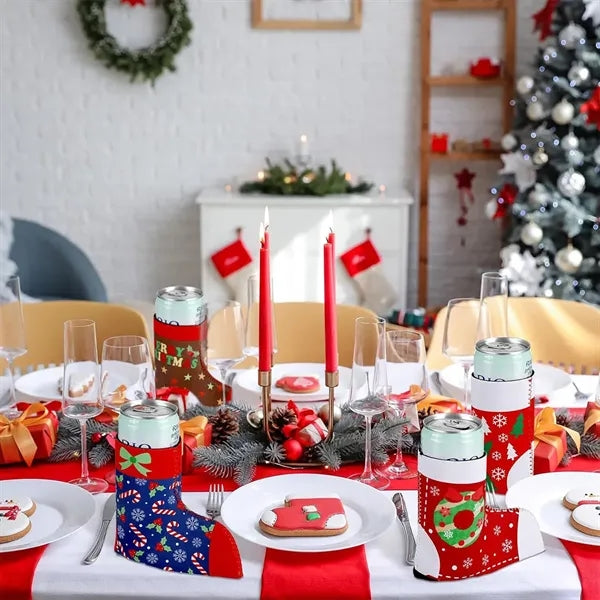 Christmas Boots Shape Cup Sleeve Customization