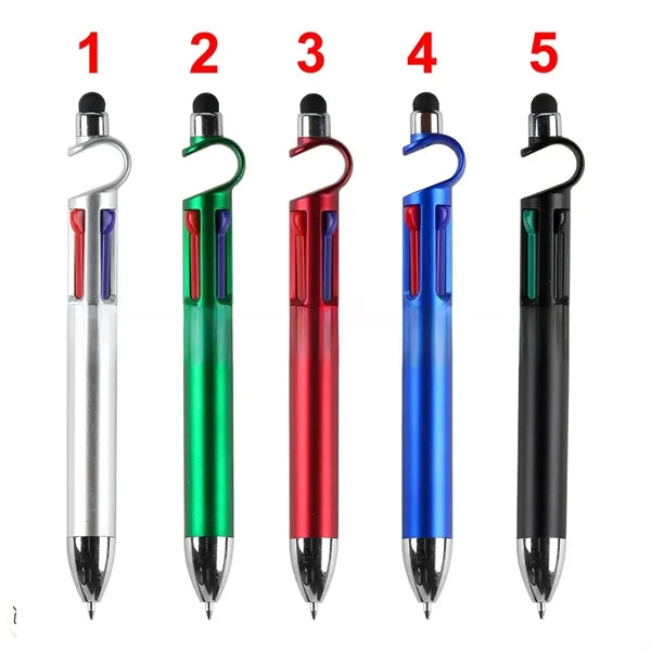 Four-In-One Ballpoint Pen With Four-Color Touchscreen