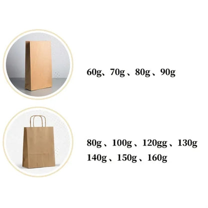 Kraft Paper Bags Handbags For Packaging