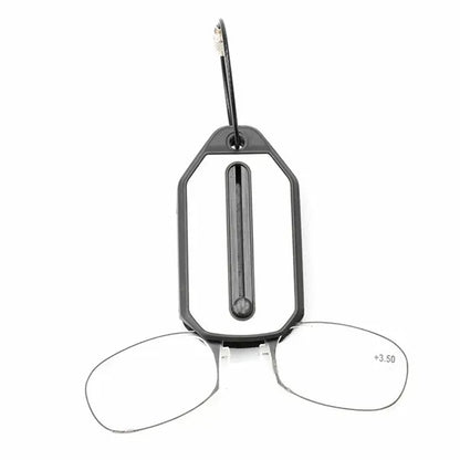 Foldable Ultra-Thin Frameless Read Glasses with Portable Box