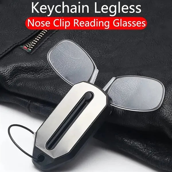Foldable Ultra-Thin Frameless Read Glasses with Portable Box