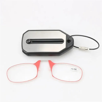 Foldable Ultra-Thin Frameless Read Glasses with Portable Box