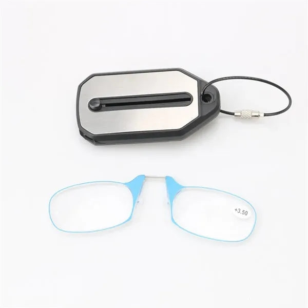 Foldable Ultra-Thin Frameless Read Glasses with Portable Box
