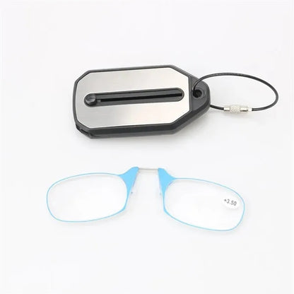 Foldable Ultra-Thin Frameless Read Glasses with Portable Box
