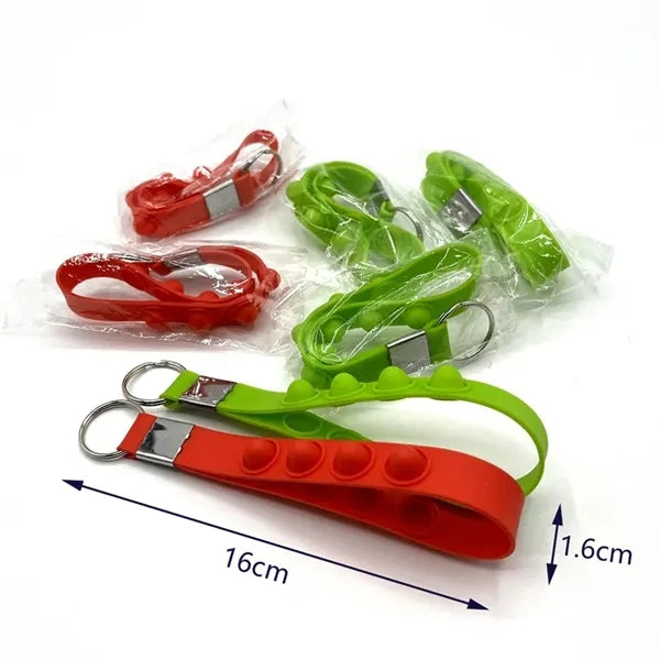 Push Pop Stress Reliever Keychain