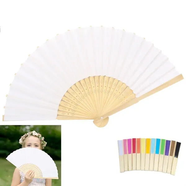 Folding Bamboo Paper Hand Fan