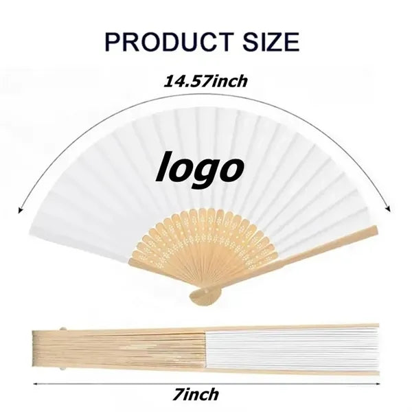 Folding Bamboo Paper Hand Fan