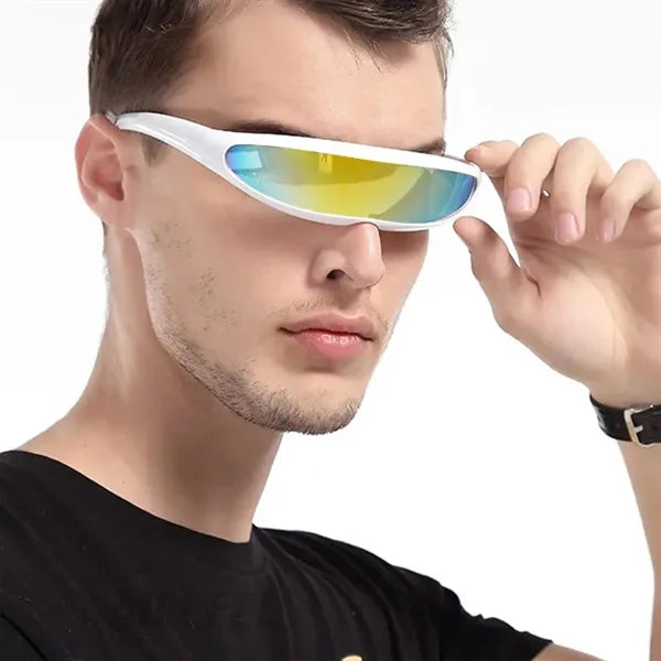 Color-Shifting One-piece Lenses PC Sports Cycling Glasses