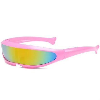 Color-Shifting One-piece Lenses PC Sports Cycling Glasses