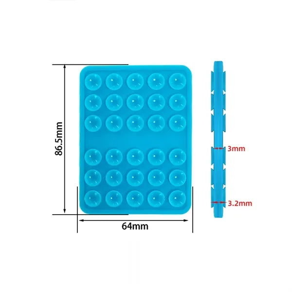 Vacuum Mobile Phone Suction Shelf Silicone Card Cover