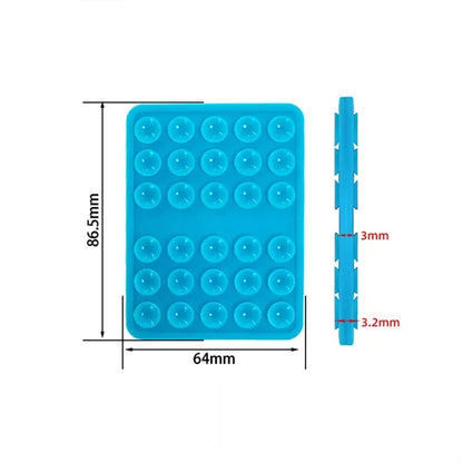 Vacuum Mobile Phone Suction Shelf Silicone Card Cover