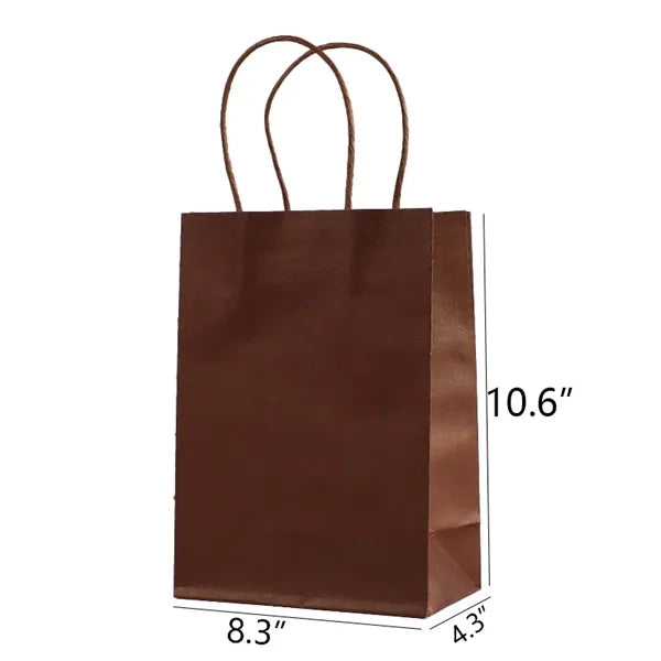 Colored Holiday Gift Kraft Paper Carry Bag