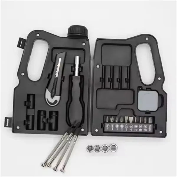 22-Piece Oil Pot-Shaped Multi-Functional Household Tool Kit