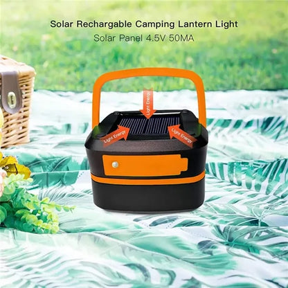 Foldable Waterproof Dual-Charging Solar Camping Lantern