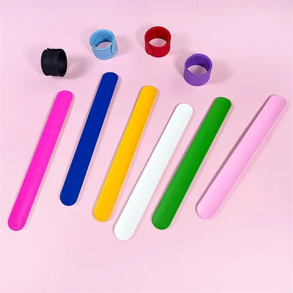 Slap Bracelets for Adults Silicone Wrist Bands