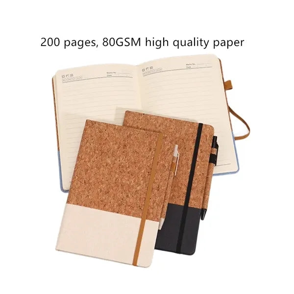Lined Journal Notebook with Cork Cover
