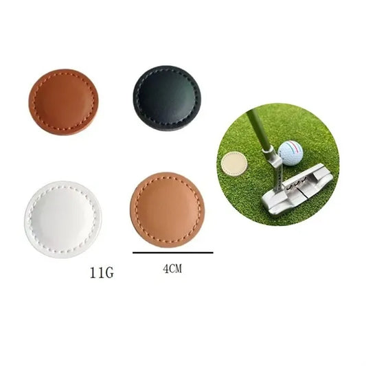 Magnetic Leather Golf Ball Markers