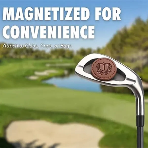 Magnetic Leather Golf Ball Markers