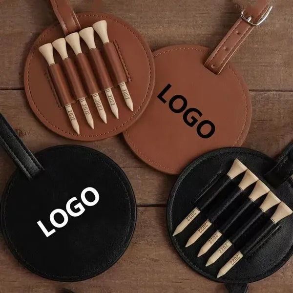 Leather Golf Tees Holder