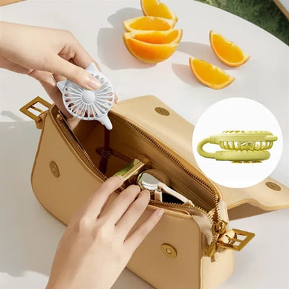 3-Speed Suction Rechargeable Adjustable Angle Handheld Fan