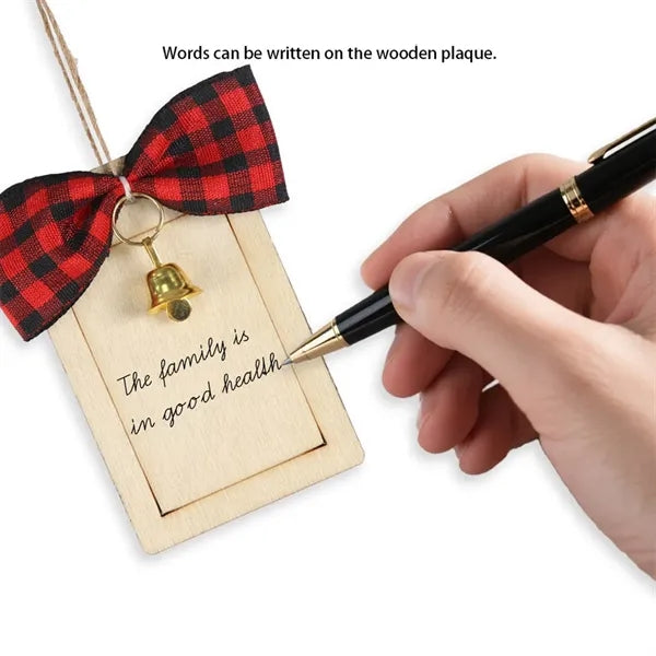 Christmas Wooden Message Board Pendant