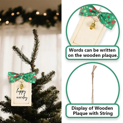 Christmas Wooden Message Board Pendant