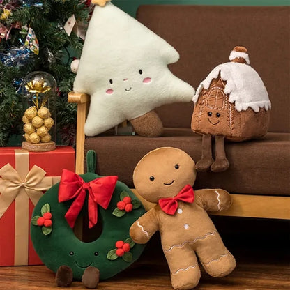 Christmas Holiday Throw Pillow Sofa Decoration Doll