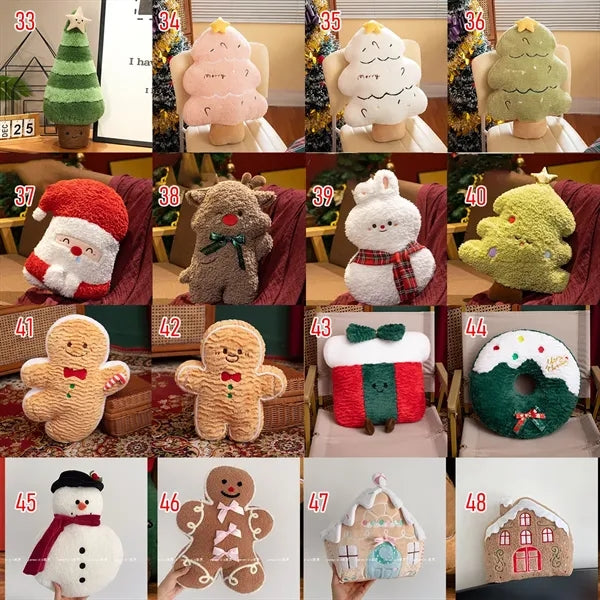 Christmas Holiday Throw Pillow Sofa Decoration Doll