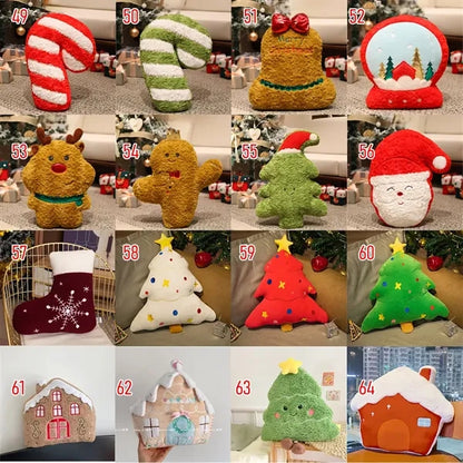 Christmas Holiday Throw Pillow Sofa Decoration Doll