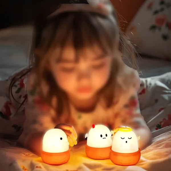 Cute Night Light for Kids Soft Silicone LED Touch