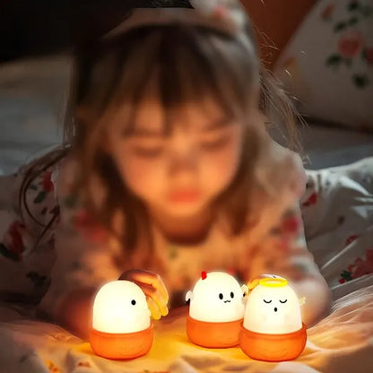 Cute Night Light for Kids Soft Silicone LED Touch