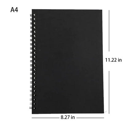 Spiral-Bound Lay-Flat Minimalist Vellum Cover Notebook