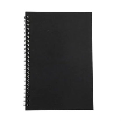 Spiral-Bound Lay-Flat Minimalist Vellum Cover Notebook